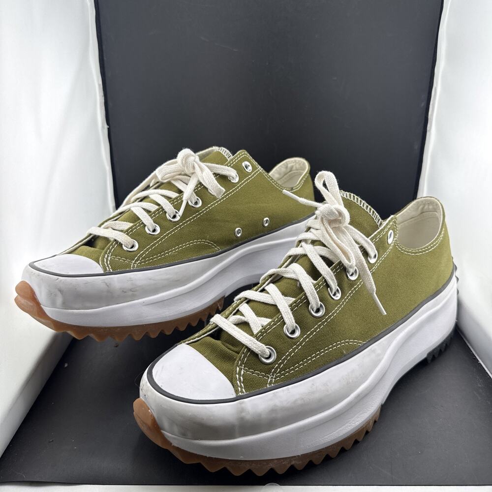 Converse Run Star Hike Ox Dark Moss Platform Sneakers Olive Green Men’s Sz 12